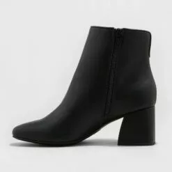 Women's Adele Heeled Dress Boots - A New Day™ Cognac