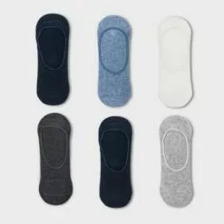 Women's 6pk Liner Socks - A New Day™ 4-10 Navy/denim Heather/white/gray -A New Day popular shop unnamed file 4207