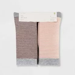 Women's Striped 6pk Crew Socks - A New Day™ 4-10 Assorted Colors