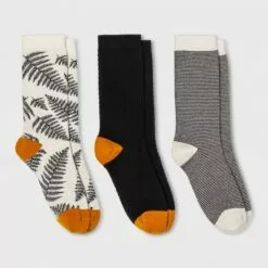 Women's Fern 3pk Crew Socks - A New Day™ Black 4-10 -A New Day popular shop unnamed file 4263
