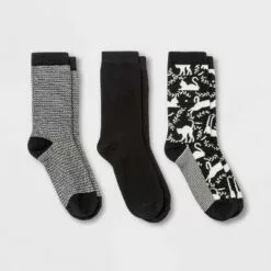 Women's Cat 3pk Crew Socks - A New Day™ Black 4-10 -A New Day popular shop unnamed file 4266