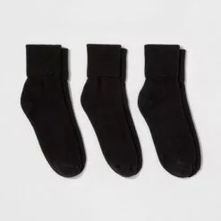 Women's 3pk Mary Jane Fold Over Cuff Socks - A New Day™ 4-10 Gray Heather -A New Day popular shop unnamed file 4276