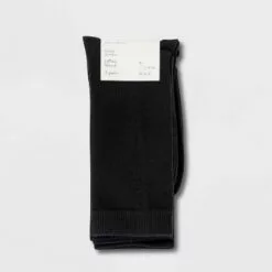 Women's 3pk Crew Socks - A New Day™ 4-10 Black