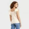 Women's Square Neck Ruffle Sweater Vest - A New Day™