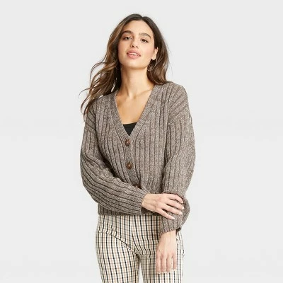 Women's Ribbed Cardigan - A New Day™ 5 Women's Ribbed Cardigan - A New Day™ - Image 3