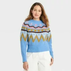 Women's Crewneck Sweater - A New Day™ Fair Isle -A New Day popular shop unnamed file 4322
