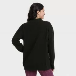 Women's Slouchy Mock Turtleneck Pullover Sweater - A New Day™