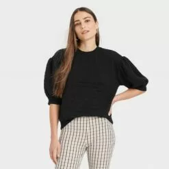 Women's 3/4 Sleeve Quilted Pullover Sweatshirt - A New Day™ 8 Women's 3/4 Sleeve Quilted Pullover Sweatshirt - A New Day™ -A New Day popular shop unnamed file 4449