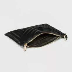 Women's Large Wristlet Pouch - A New Dayâ„¢ Black/quilted