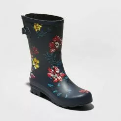 Women's Vicki Mid Calf Rubber Rain Boots - A New Day™ Jet Black -A New Day popular shop unnamed file 457