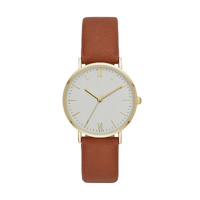 Women's Classic Strap Watch - A New Day™ Gold/Brown -A New Day popular shop unnamed file 4578