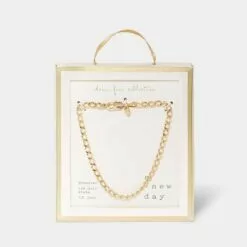 14K Gold Plated Chain Bracelet - A New Day™