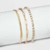Herringbone and Tennis Bracelet Set 3pc - A New Day™ Metallic Gold -A New Day popular shop unnamed file 481