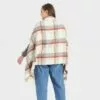 Women's Plus Size Plaid Wrap Jacket - A New Day™ Cream One Size 1 Women's Plus Size Plaid Wrap Jacket - A New Day™ Cream One Size -A New Day popular shop unnamed file 562