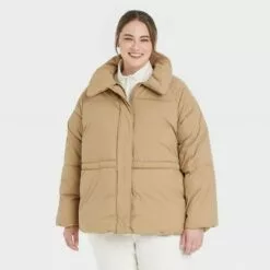 Women's Medium Length Matte Puffer Jacket - A New Day™ -A New Day popular shop unnamed file 576