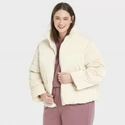 Women's Short Iridescent Puffer Jacket - A New Day™ -A New Day popular shop unnamed file 600