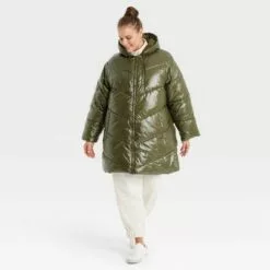 Women's Mid Length Wet Look Puffer Jacket - A New Day™ 7 Women's Mid Length Wet Look Puffer Jacket - A New Day™ -A New Day popular shop unnamed file 621