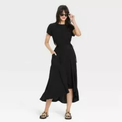 Women's Short Sleeve Cut Out Dress - A New Day™ -A New Day popular shop unnamed file 646