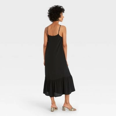 Women's Sleeveless Ruffle Hem Dress - A New Day™ 3 Women's Sleeveless Ruffle Hem Dress - A New Day™