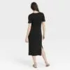 Women's Short Sleeve Rib Knit T-Shirt Dress - A New Day™ -A New Day popular shop unnamed file 732