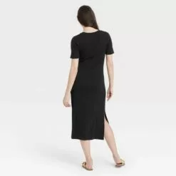 Women's Short Sleeve Rib Knit T-Shirt Dress - A New Dayâ„¢