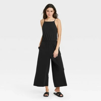 Women's Sleeveless Smocked Waist Jumpsuit - A New Day™ 5 Women's Sleeveless Smocked Waist Jumpsuit - A New Day™ - Image 3