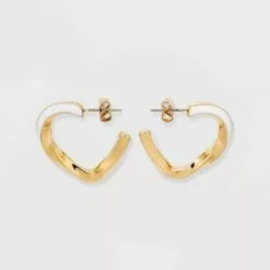 Twisted Hoop Earrings - A New Day™ White -A New Day popular shop unnamed file 756
