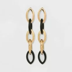 Dangle Link Earrings - A New Day™ Black -A New Day popular shop unnamed file 763