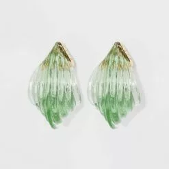 Ridged Hoop Earrings - A New Day™ Green 13 Ridged Hoop Earrings - A New Day™ Green -A New Day popular shop unnamed file 895