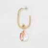 Rectangle Hoop with Transparent Drop Earrings - A New Day™ Pink -A New Day popular shop unnamed file 909
