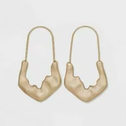 Molten Hammered Hoop Earrings - A New Day™ Gold -A New Day popular shop unnamed file 923