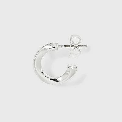 Multi Shape Hoop Trio Earrings - A New Day™ Silver 3 Multi Shape Hoop Trio Earrings - A New Day™ Silver