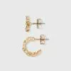 Multi Pearl and Cubic Zirconia Stud and Hoop Earring Set 8pc - A New Day™ Gold -A New Day popular shop unnamed file 978